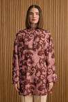 Bordo Desenli Tunik - 2