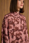 Bordo Desenli Tunik - 4