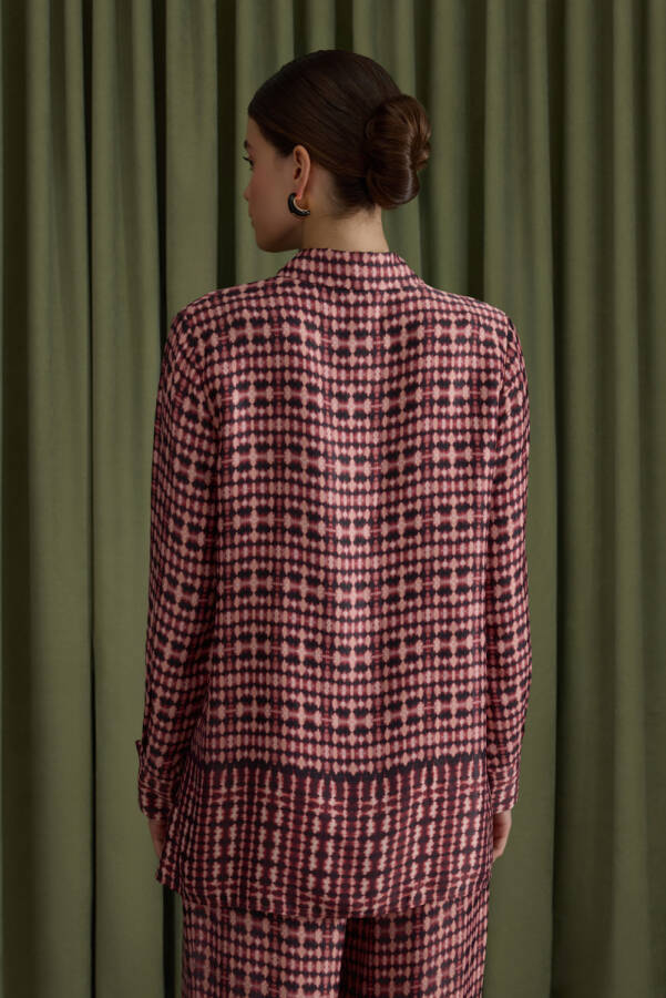 Bordo Desenli Viscon Bluz - 4