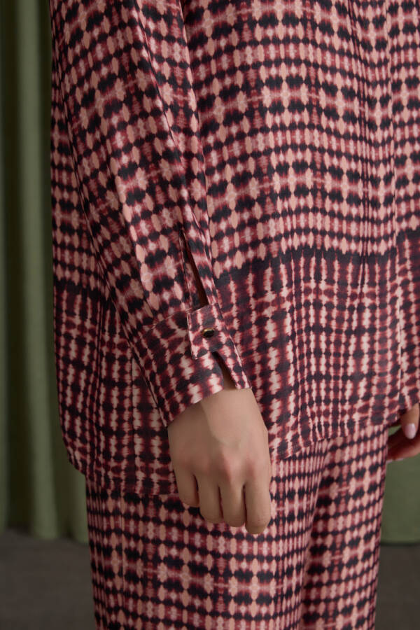 Bordo Desenli Viscon Bluz - 3