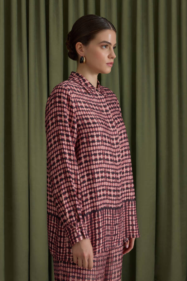 Bordo Desenli Viscon Bluz - 2