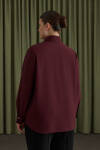 Bordo Dokuma Bluz - 6