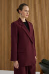 Bordo Dokuma Ceket - 3