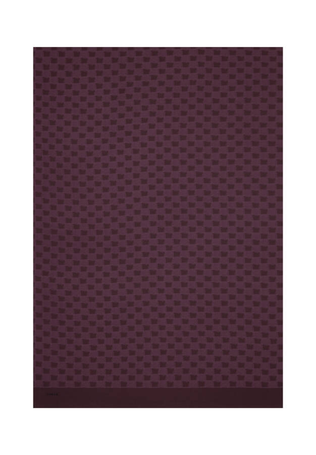 Bordo Kare Jakar Şal - 1