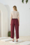 Bordo Klasik Pantolon - 6