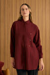 Bordo Koza Logolu Modal Tunik - 2