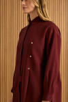 Bordo Koza Logolu Modal Tunik - 5