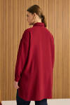 Bordo Koza Logolu Modal Tunik - 6