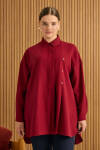 Bordo Koza Logolu Modal Tunik - 4