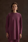 Bordo Örme Modal Sweatshirt - 2