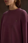 Bordo Örme Modal Sweatshirt - 5