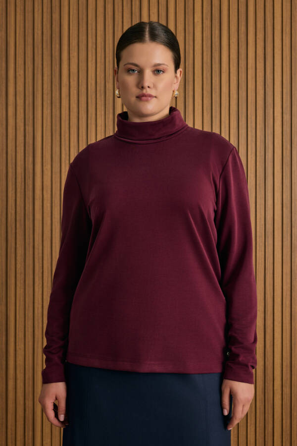 Bordo Örme Rayon Body - 1