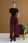 Bordo Pileli Pantolon - 3