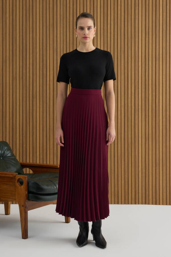 Bordo Pilise Etek - Aker (1)