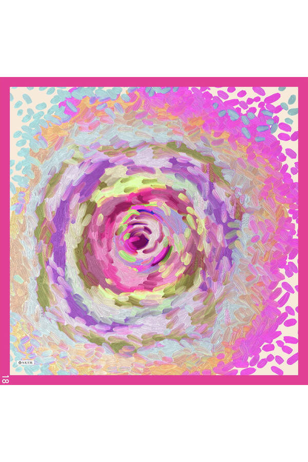 Fırça Desenli Soft Touch Eşarp - Aker