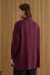 Bordo Tencel Tunik - 5