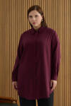 Bordo Tencel Tunik - 2