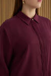 Bordo Tencel Tunik - 4