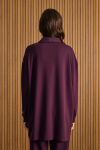 Bordo Yakası Fermuarlı Sweatshirt - 4