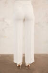 Ekru Boru Paça Klasik Kumaş Pantolon - 5