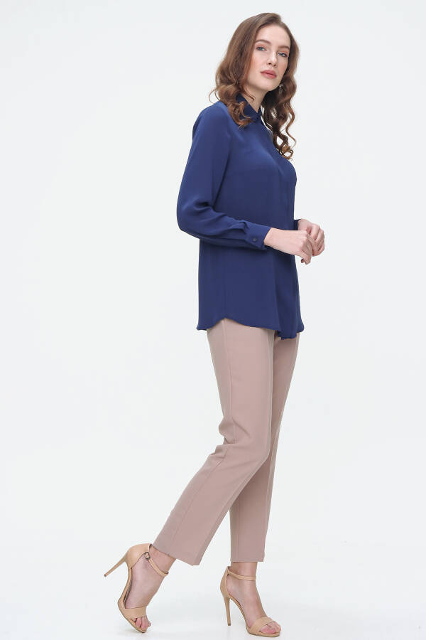 Lacivert BS22103004 BLUZ - 4