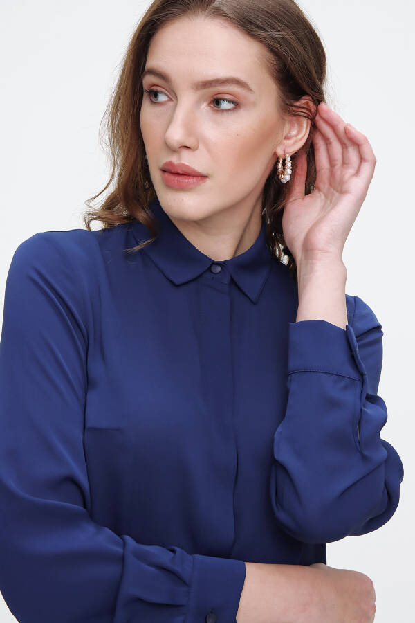Lacivert BS22103004 BLUZ - 6