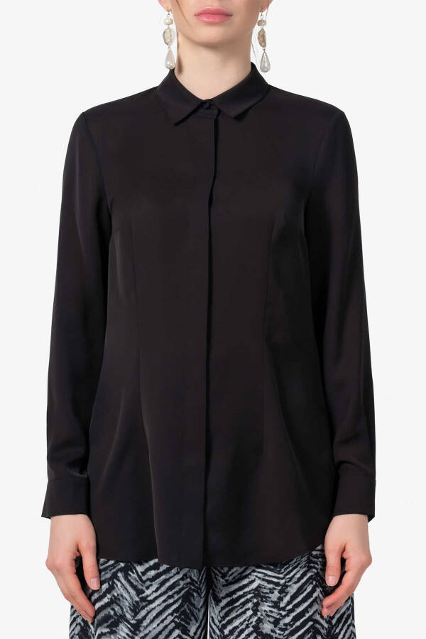 Siyah BS22103004 BLUZ - 2