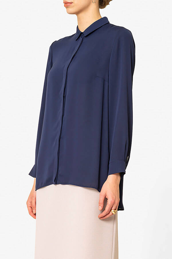 Lacivert BS27249224 BLUZ - 4