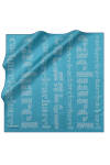 Logo Desenli Polyester Twill Eşarp 