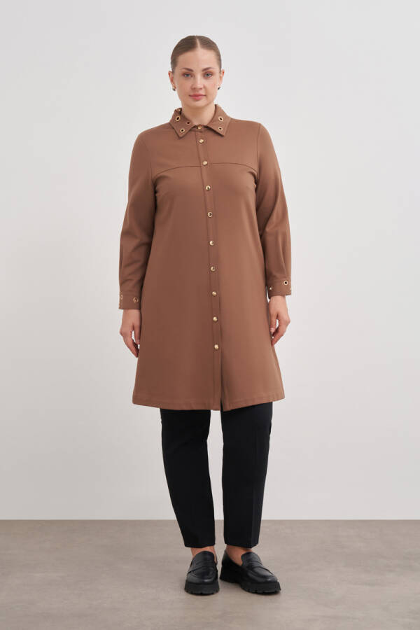 Camel Kuşgözü Detaylı Kap - Aker