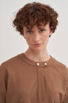 Camel Fermuar Detaylı Spor Sweat - 3