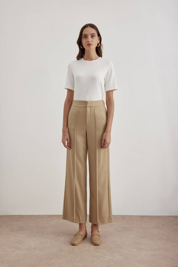 Camel Nervürlü Pantolon - Aker