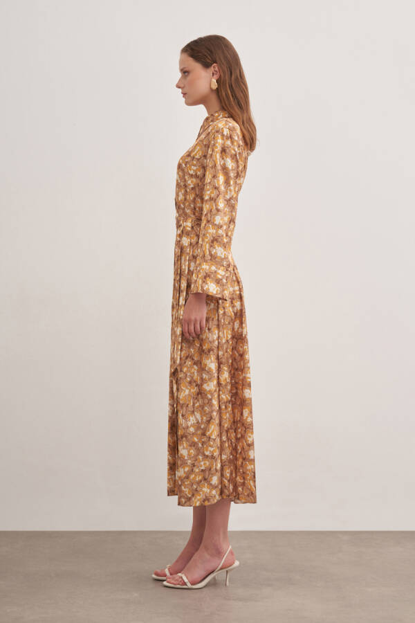 Camel 4221111 Desenli Gömlek Elbise - Aker (1)