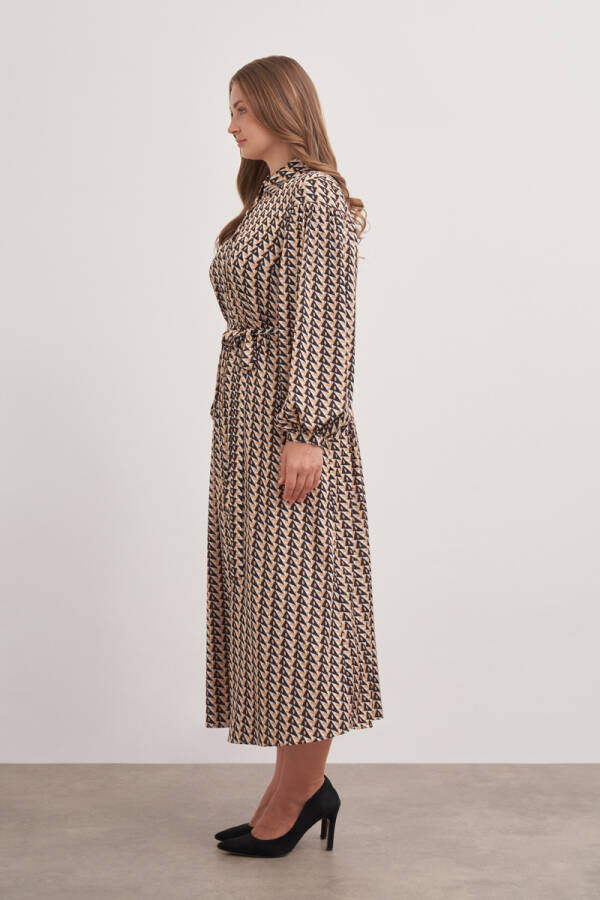 Camel 4638112 Balon Kol Elbise - Aker (1)