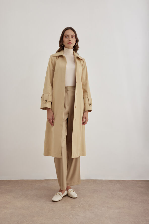 Camel 7174111 Rahat Kesim Trençkot - Aker