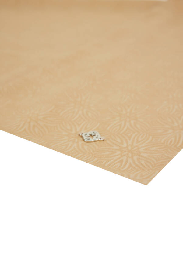 Camel 75X190 Çiçek jakarlı Şal - 2