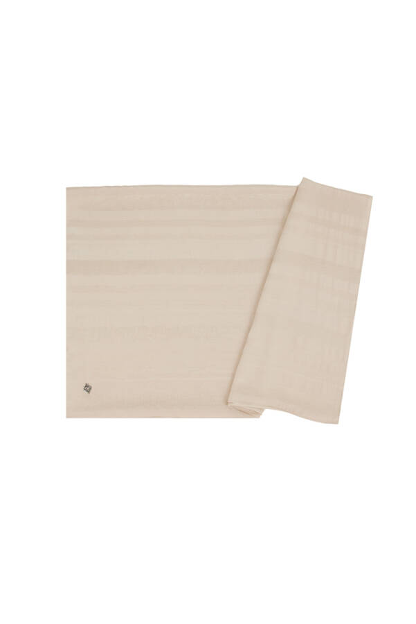 Camel 75X190 Çizgili Jakar Şal - 1