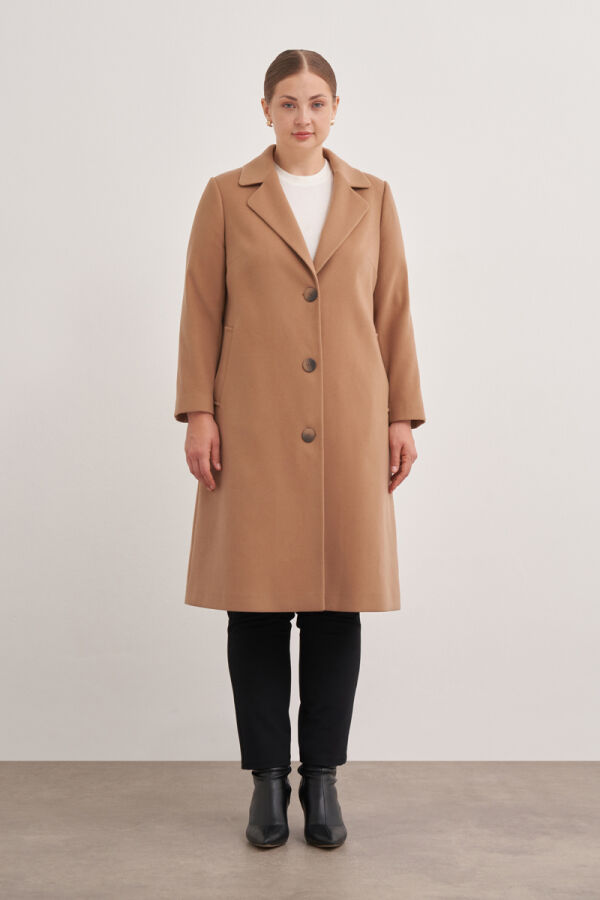 Camel 8585112 Kırlangıç Yaka Kaban - Aker
