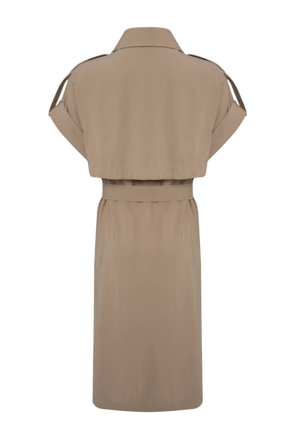 Camel Apolet Detaylı Yelek - 2