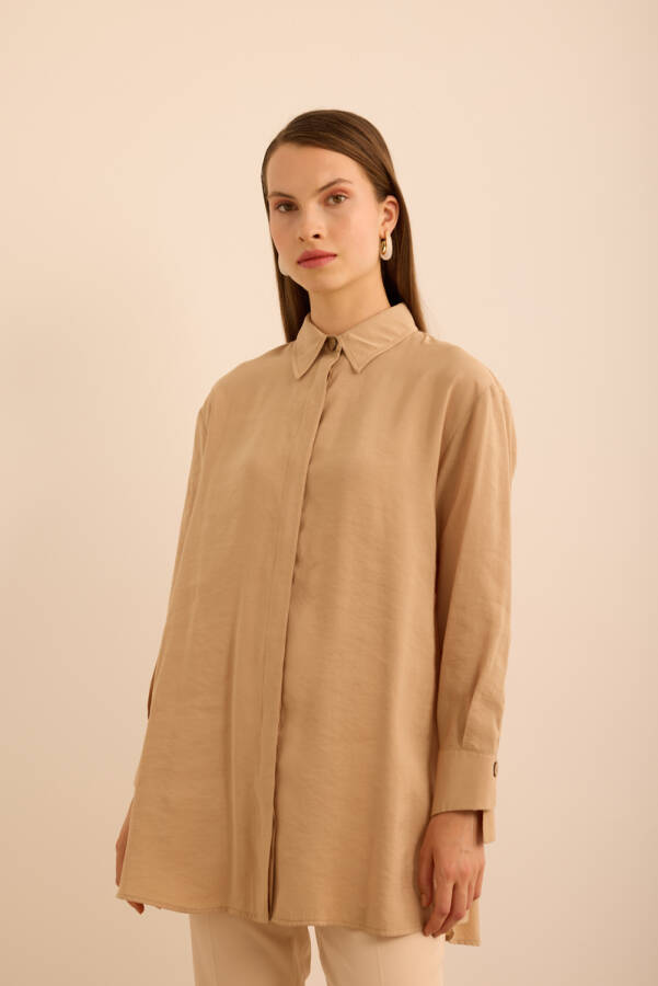 Camel Basic Modal Tunik - 4