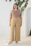 Camel Beli Lastikli Pantolon - 2