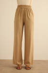 Camel Beli Lastikli Viscon Pantolon Etek - 2