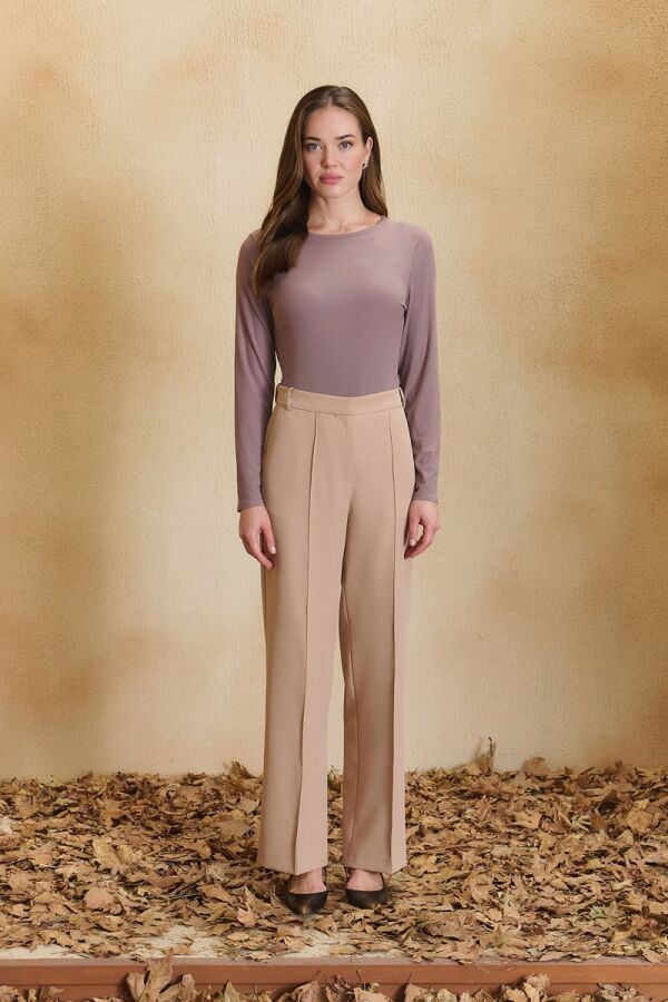 Camel Dokuma Pantolon - Aker (1)
