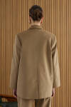 Camel Fitilli Kadife Ceket - 5