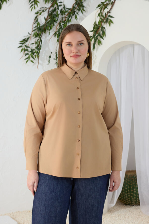 Camel Klasik Gömlek - 3