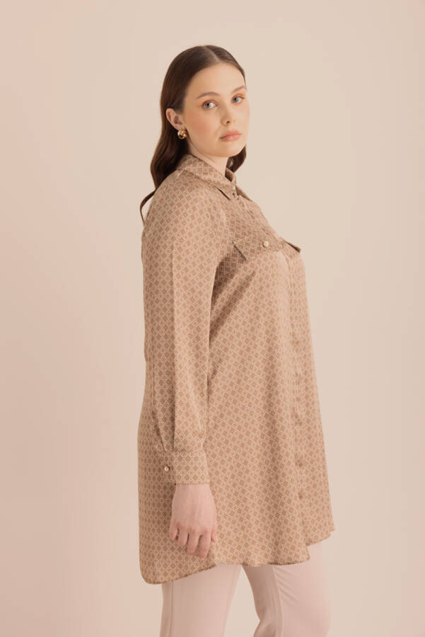 Camel Koza Desenli Tunik - 6