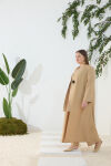 Camel Nakış Detaylı Kimono - 1