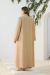 Camel Nakış Detaylı Kimono - 7