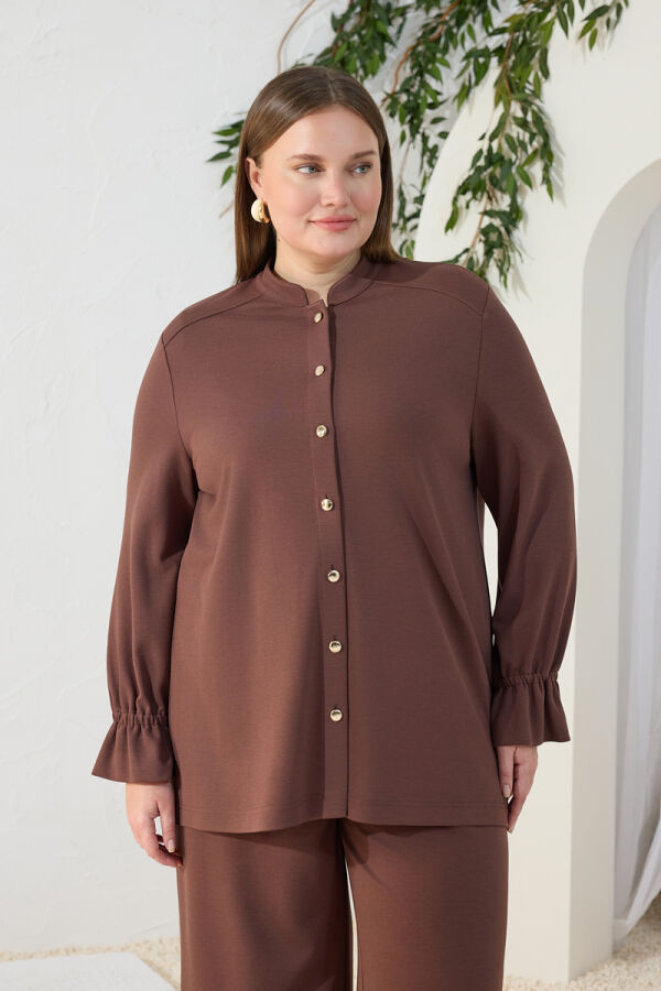 Camel Nervür Detaylı Bluz - 2