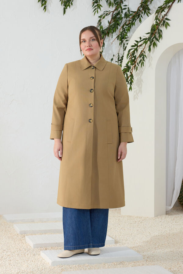 Camel Apolet Detaylı Kap - Aker (1)